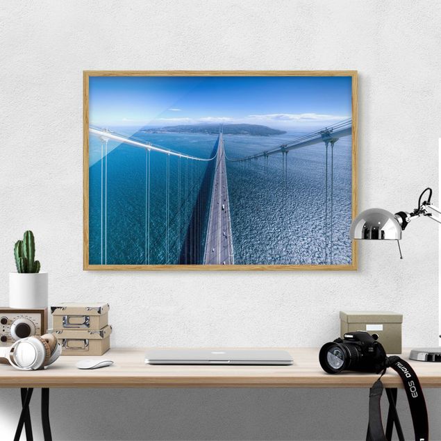 Modern art prints Bridge To The Island