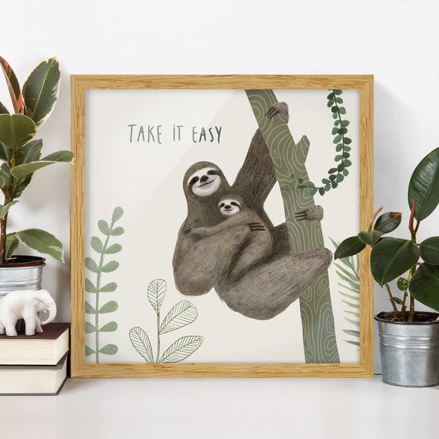 Nursery decoration Sloth Sayings - Easy