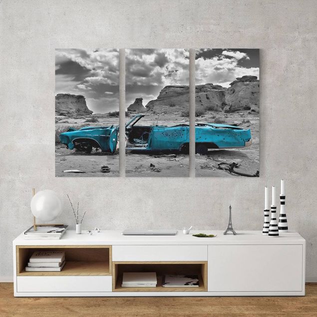 Prints landscape Turquoise Cadillac