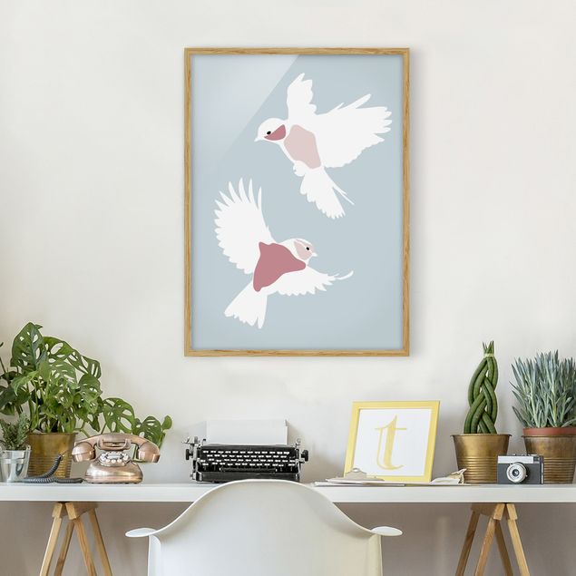 Art style Line Art Pigeons Pastel