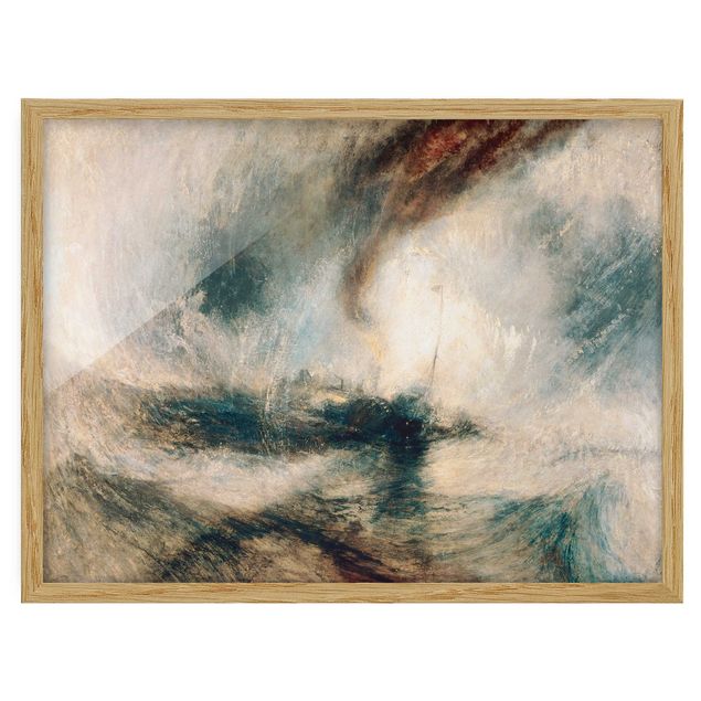 Prints landscape William Turner - Snow Storm - Steam-Boat Off A Harbour’S Mouth