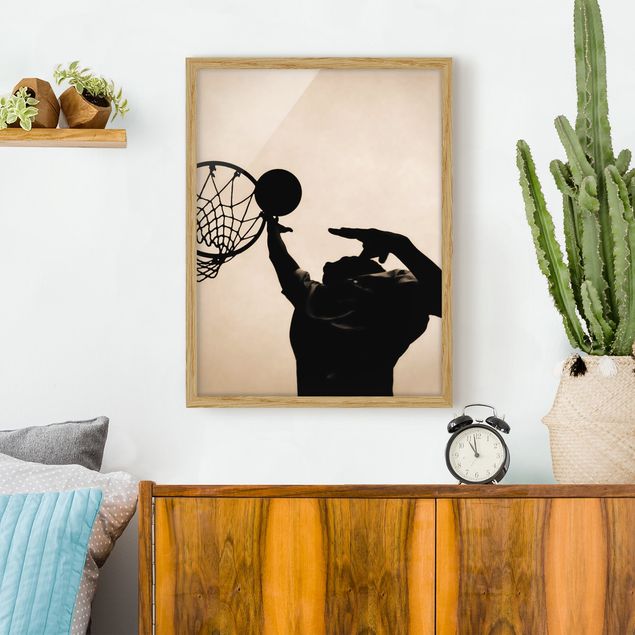 Modern art prints Basketball