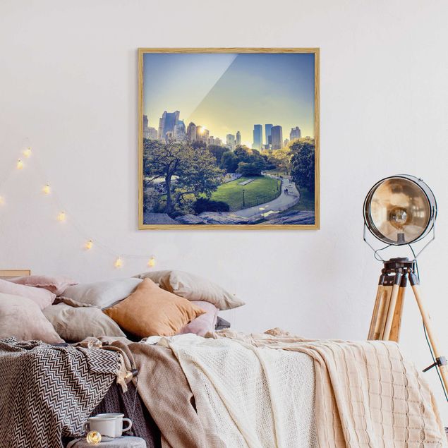 New York skyline print Peaceful Central Park