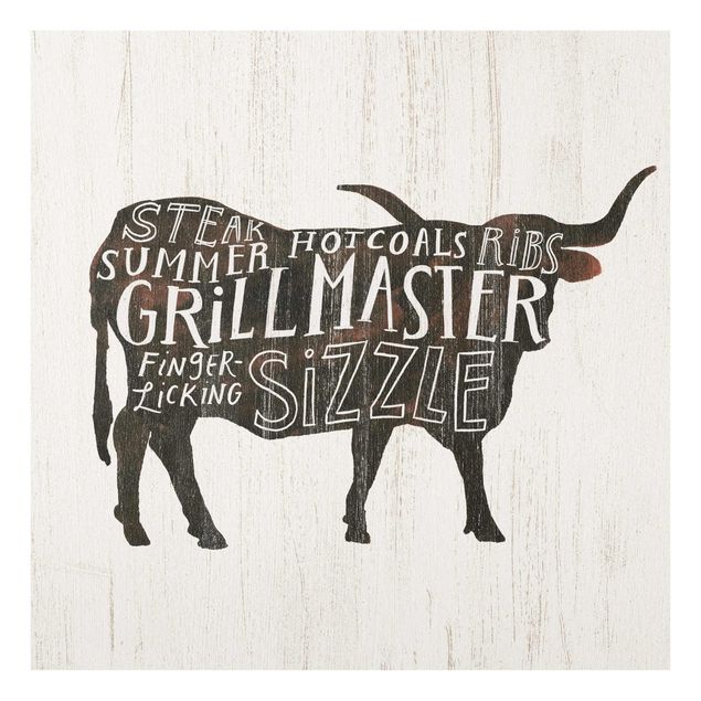 Prints brown Farm BBQ - Beef