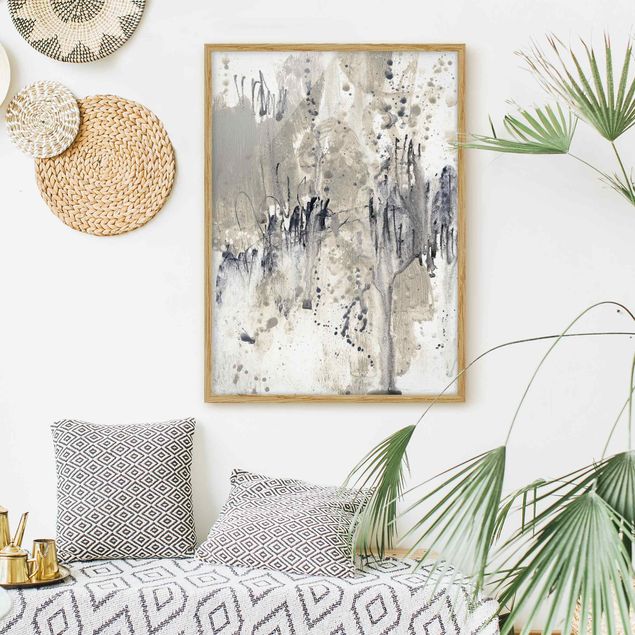 Abstract canvas wall art Tribute To Taupe II