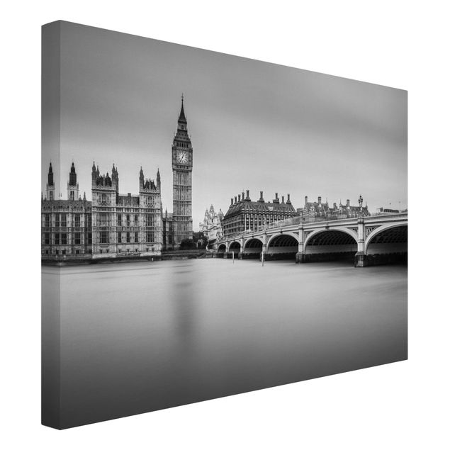 Wall art black and white Westminster Bridge And Big Ben