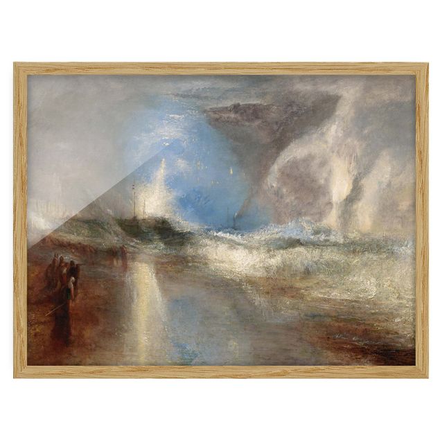 Landscape wall art William Turner - Rockets And Blue Lights (Close At Hand) To Warn Steamboats Of Shoal Water