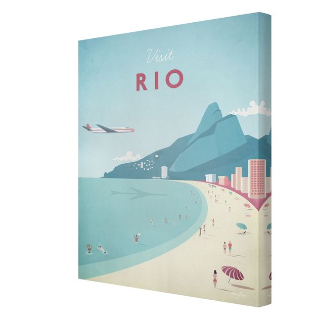 Canvas art Travel Poster - Rio De Janeiro