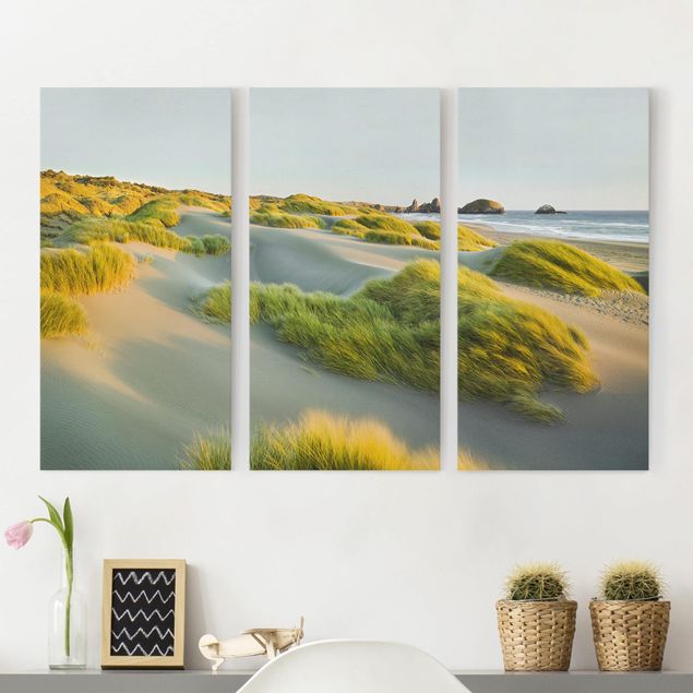Canvas prints grasses Dunes And Grasses At The Sea