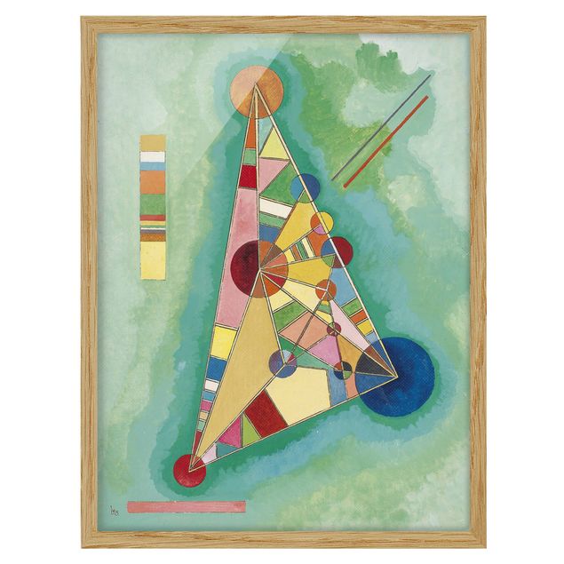Art posters Wassily Kandinsky - Variegation in the Triangle