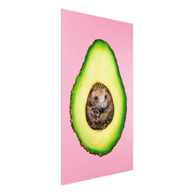 Prints modern Avocado With Hedgehog