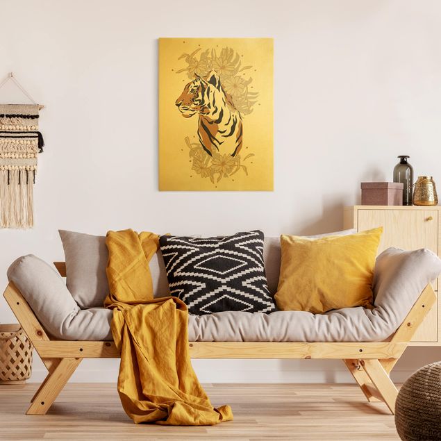 Animal canvas Safari Animals - Portrait Tiger
