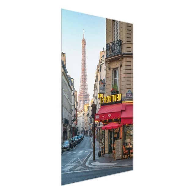 Glass prints architecture and skylines Streets Of Paris