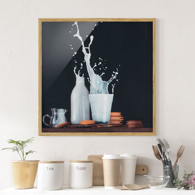 Modern art prints Milk Composition