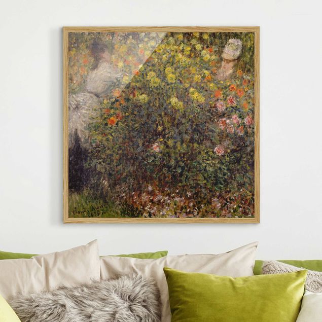 Kitchen Claude Monet - Two Ladies in the Flower Garden