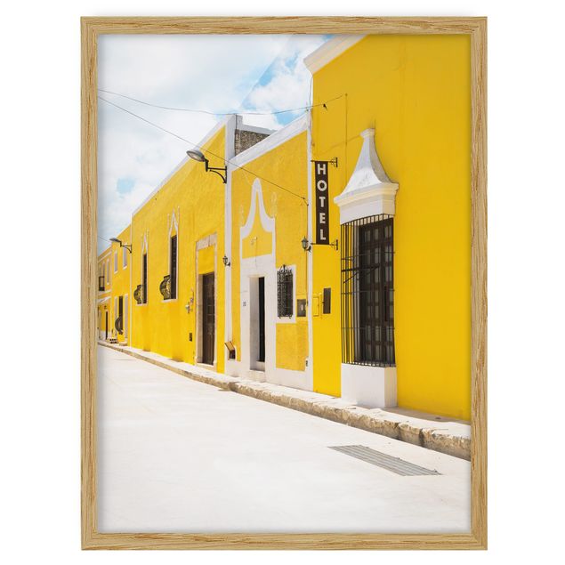 Framed art prints City In Yellow