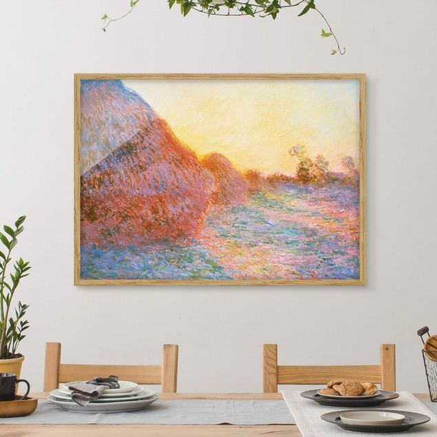 Kitchen Claude Monet - Haystack In Sunlight