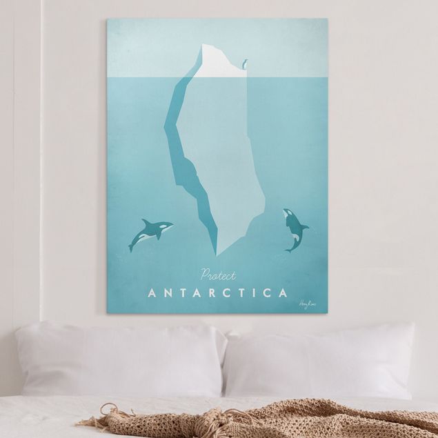 Canvas prints fishes Travel Poster - Antarctica
