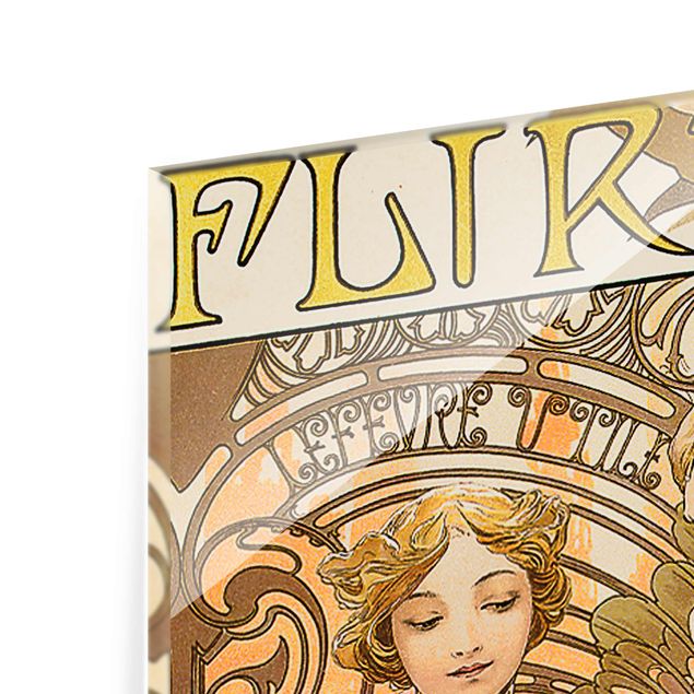Vintage posters Alfons Mucha - Advertising Poster For Flirt Biscuits