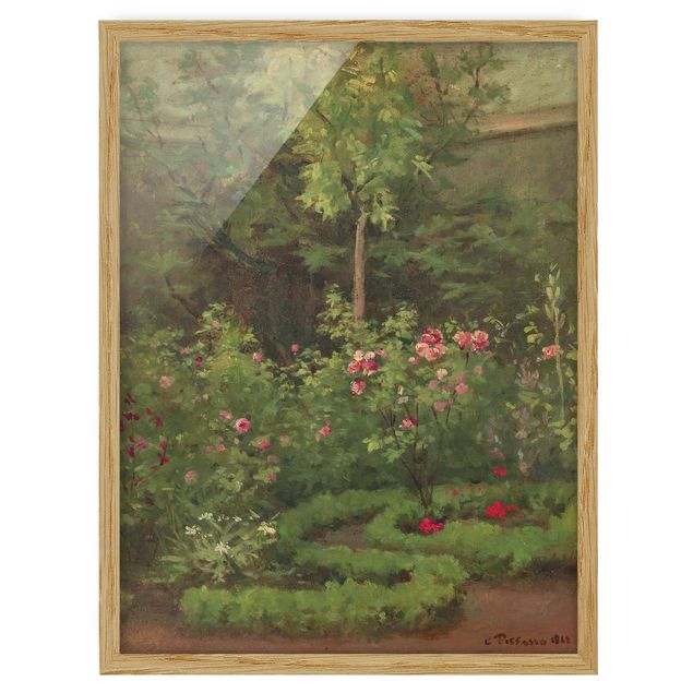 Post impressionism art Camille Pissarro - A Rose Garden