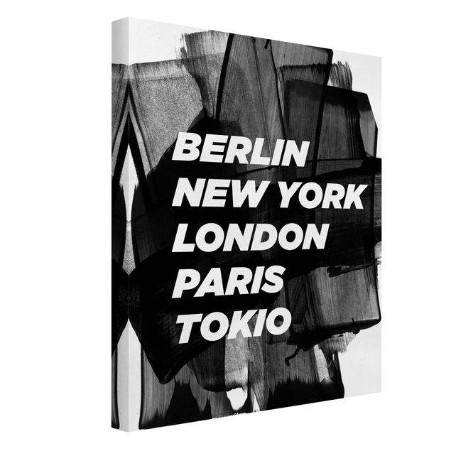 New York skyline print Berlin New York London