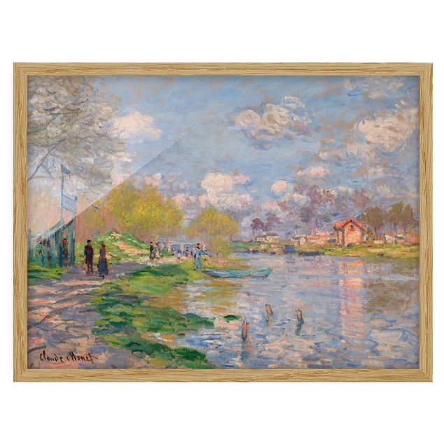 Prints landscape Claude Monet - Spring On The Seine