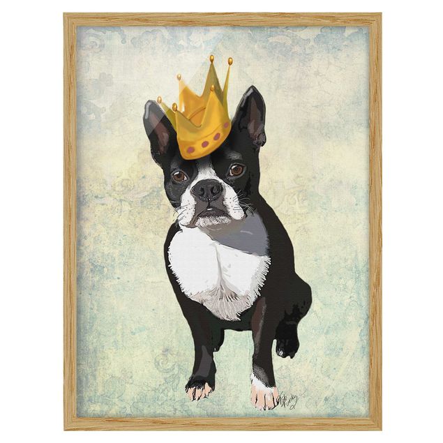 Retro prints Animal Portrait - Terrier King