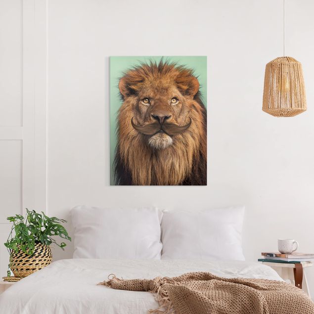 Canvas lion Lion With Beard