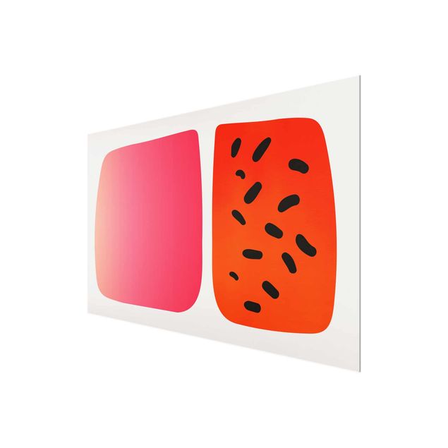 Prints Abstract Shapes - Melon And Pink