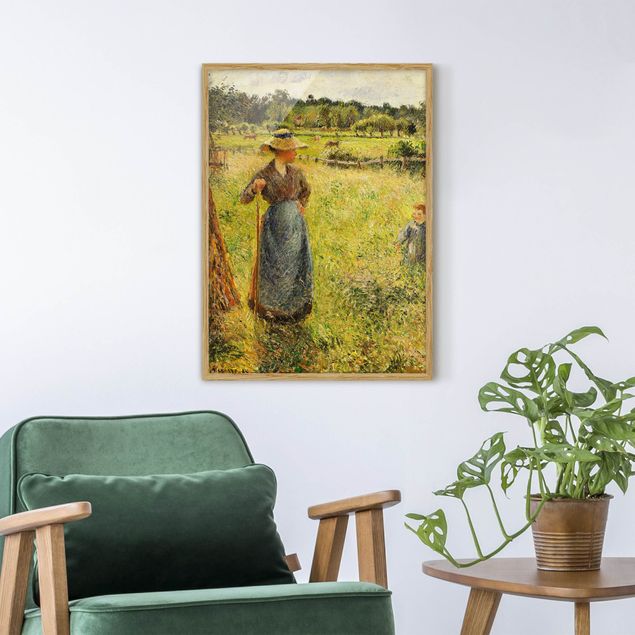 Pointillism Camille Pissarro - The Haymaker