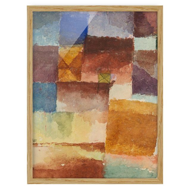Abstract canvas wall art Paul Klee - In the Wasteland
