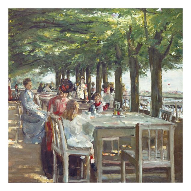Prints landscape Max Liebermann - The Restaurant Terrace Jacob