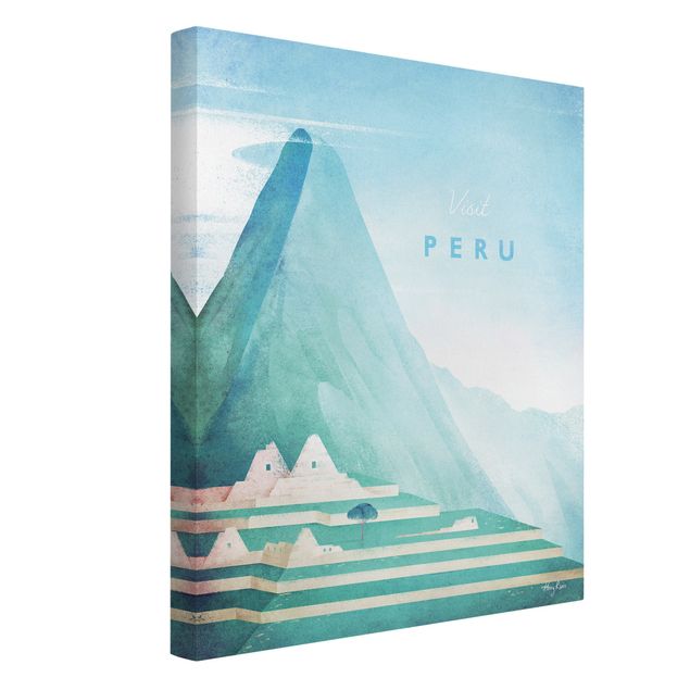 Mountain canvas wall art Travel Poster - Peru