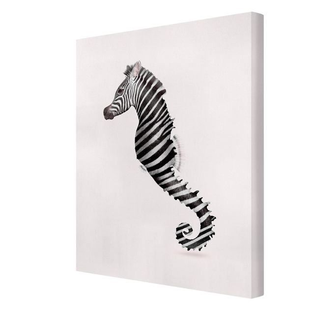 Horse prints Seahorse With Zebra Stripes