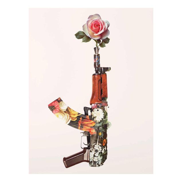 Art posters Weapon With Rose