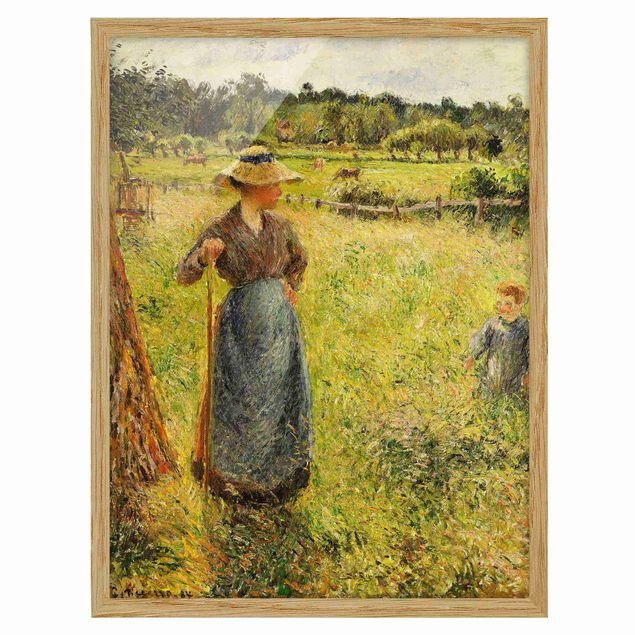 Post impressionism Camille Pissarro - The Haymaker