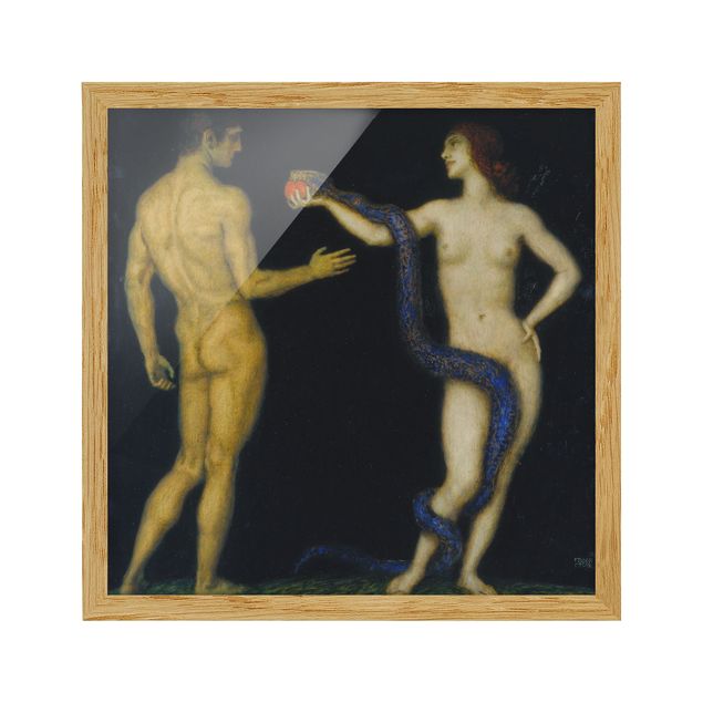 Art prints Franz von Stuck - Adam and Eve