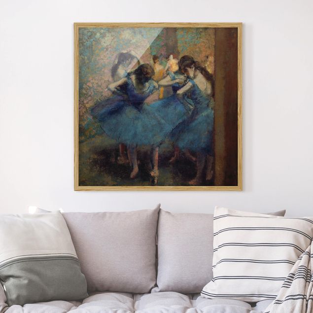 Paintings of impressionism Edgar Degas - Blue Dancers