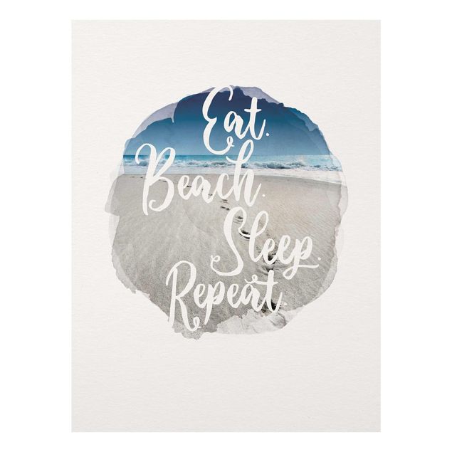 Sea print WaterColours - Eat.Beach.Sleep.Repeat.