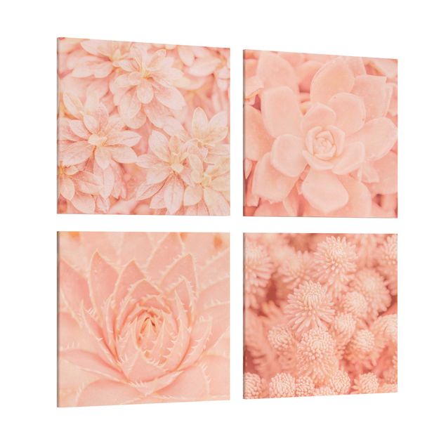 Modern art prints Pink Flower Magic