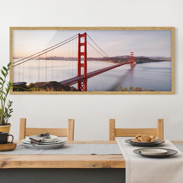 Skyline prints Golden Gate Bridge In San Francisco