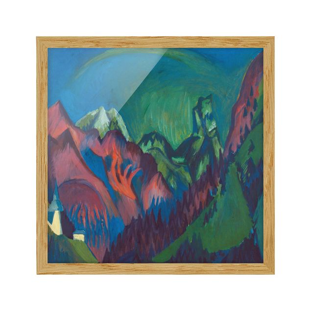 Canvas art Ernst Ludwig Kirchner - Trains Gorge Near Monstein