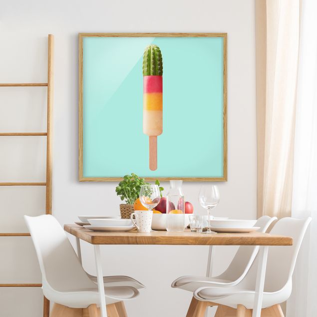 Art prints Popsicle With Cactus