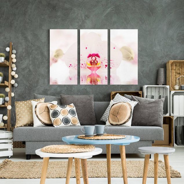 Orchid canvas Dotted Orchid On Water