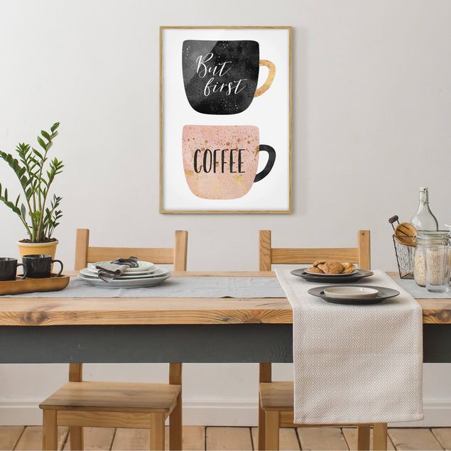 Canvas art But First, Coffee