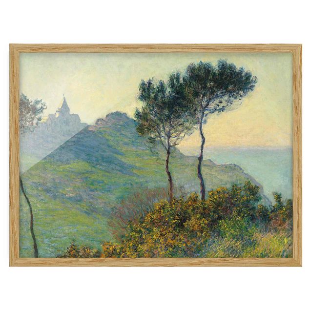 Landscape wall art Claude Monet - The Church Of Varengeville At Evening Sun