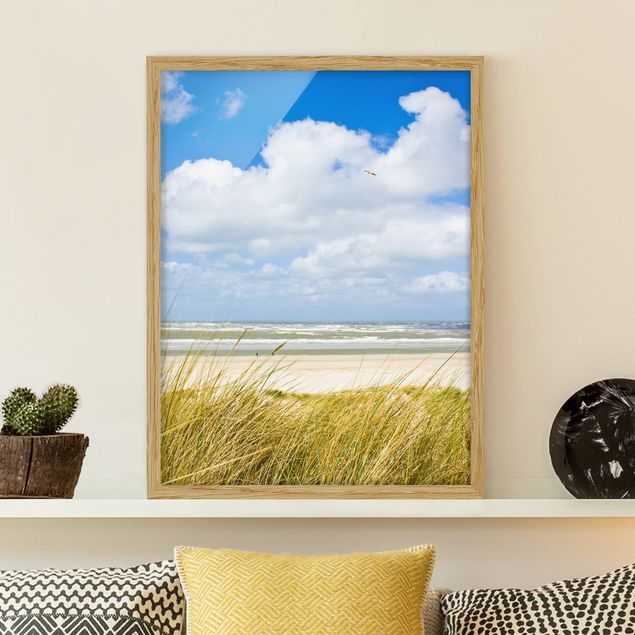 Framed beach pictures At The North Sea Coast