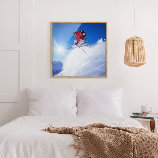 Modern art prints Ski Jumping