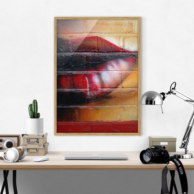 Modern art prints Show Me Lips