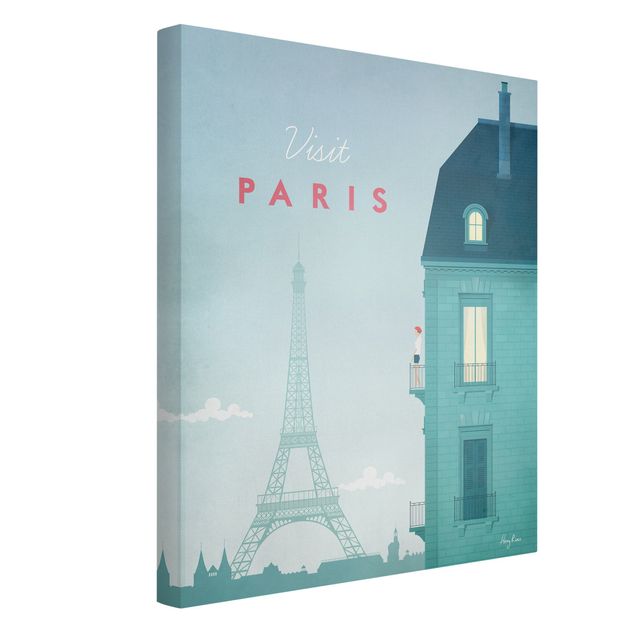 Canvas art Travel Poster - Paris